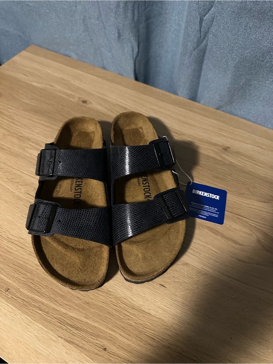Birkenstock Shoes - Birkenstock Arizona BS Midnight Birko-Flor Sandals US 8 EU39 Narrow New Box